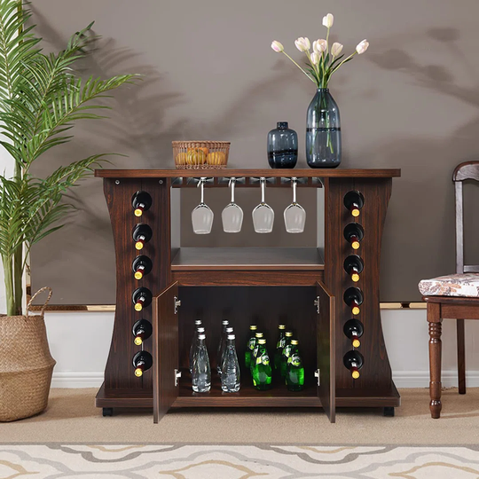 Mobile Kitchen Island And Rolling Serving Buffet Sideboard