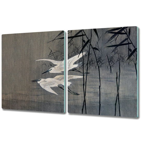 Bevans Plants Birds Lake Chopping Board