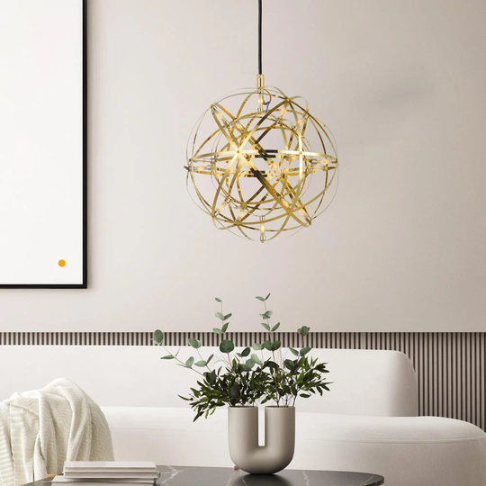 Afzal 18 - Light Kitchen Island Geometric LED Pendant