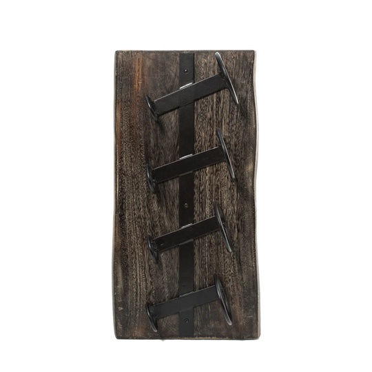 Pinkert 4 Bottle Wall Mounted Wine Rack