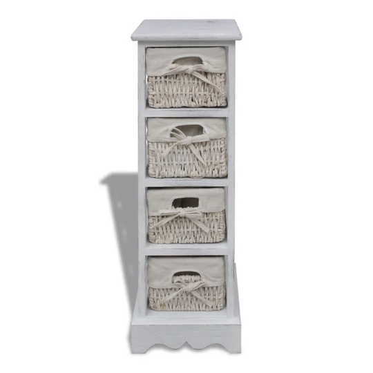 Wooten 4 Drawer 28Cm W Solid Wood Tallboy