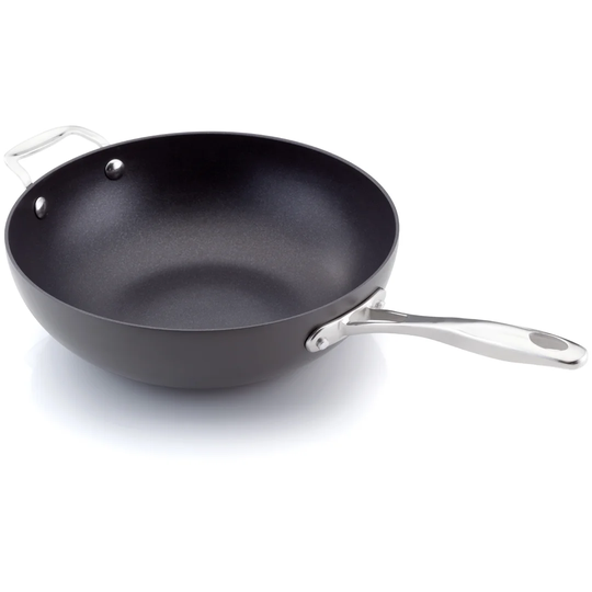 Stellar Hard Anodised, 28cm Non-Stick Stir Fry / Wok