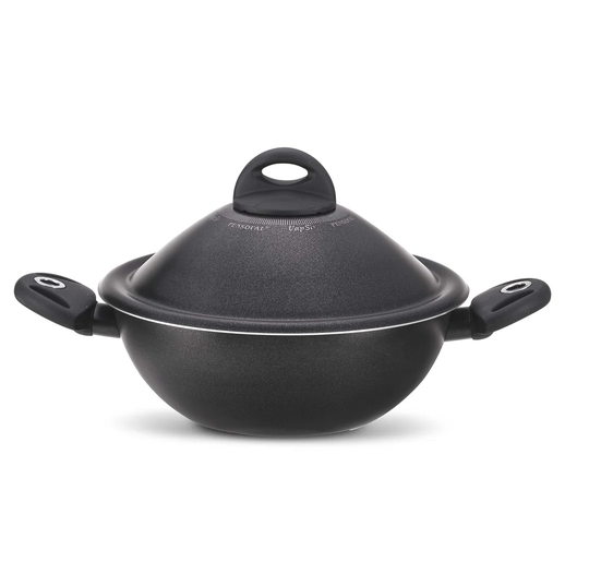 Black Diamond 24cm Non-Stick Aluminium Wok