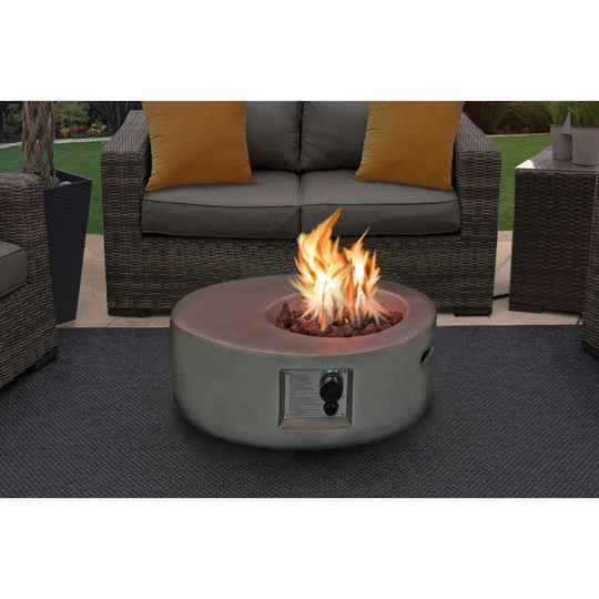 Verlie Polyresin Propane Fire Pit