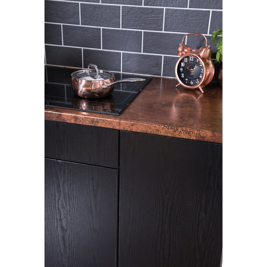 Black Wood Contact Paper 100cm x 45cm Self Adhesive Vinyl 1700
