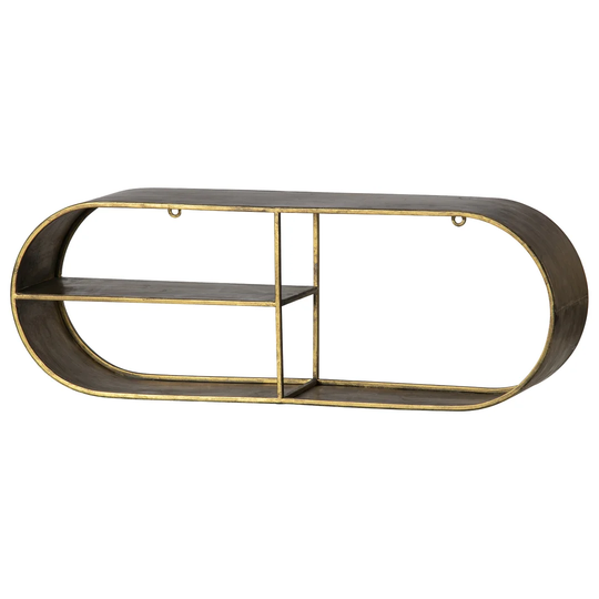 Eclips Wall Rack Metal Antique Brass