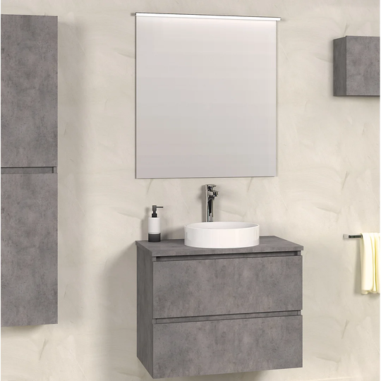 Bathroom 700mm Wall Hung Single Vanity Unit