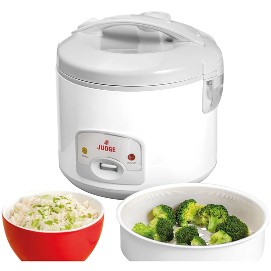 Judge Large Electric Rice Cooker and Steamer with Removable Non-Stick Rice Pot 1.8L