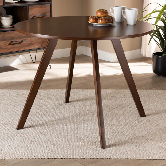 Aparicio 100.08 Cm Rubberwood Solid Wood Dining Table