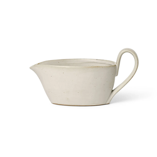 ferm LIVING Flow sauce pot 30 cl Off-white speckle