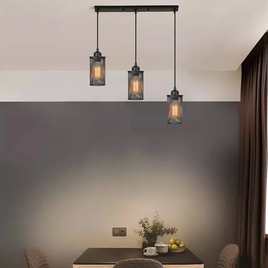Sasser 3 - Light Kitchen Island Cylinder Pendant
