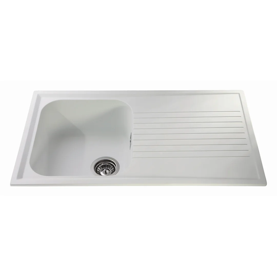 Austen 86cm x 50cm Single Bowl Inset Kitchen Sink