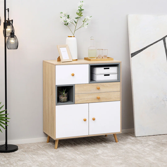 Nyah 80 Cm Wide 3 Drawer Server
