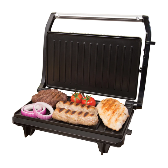 2 Slice Compact Electric Grill with Lid
