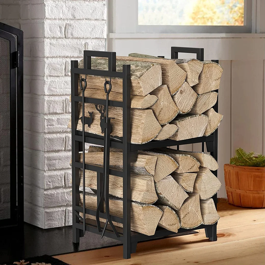 Abdul 48.8Cm W Metal Log Rack