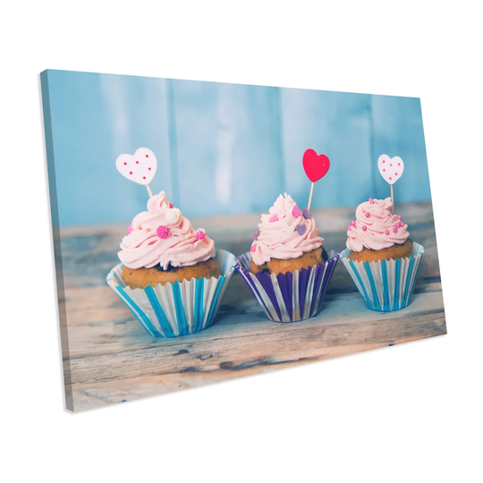 'Cute Cupcake Food' Photograph on Canvas