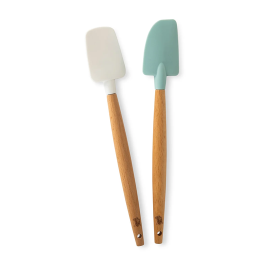 Nordic Ware Nordic Ware mini spatular beech wood 2-pack White.blue