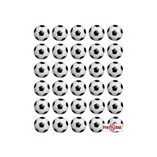 35 x Football Cupcake Topper