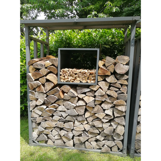 Melmore 200Cm W x 70Cm D Metal Log Store