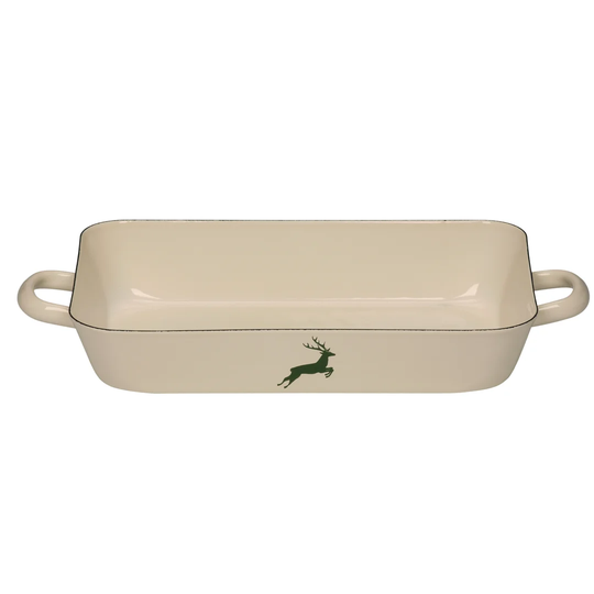 33 cm x 20 cm Enamel Frying Pan