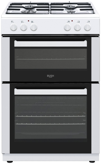 Bush CTFS60DFCB Dual Fuel Cooker - White