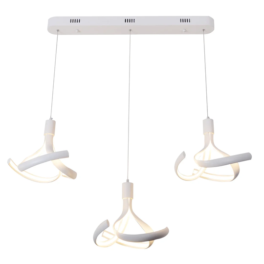 Eton 3-Light Kitchen Island Geometric LED Pendant