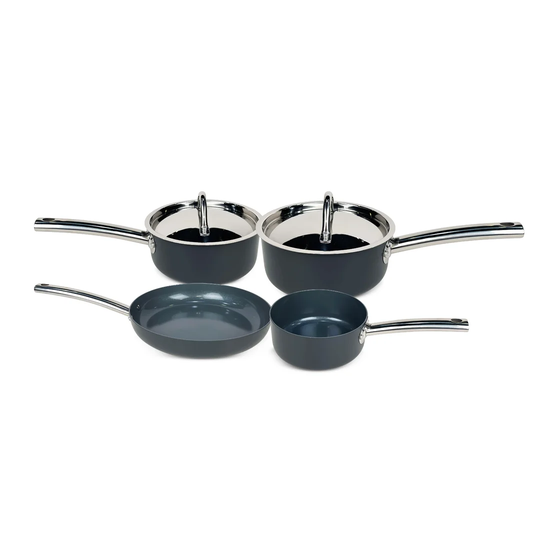 Belfry Kitchen 4 Piece Hard-Anodized Aluminum Non Stick Cookware Set