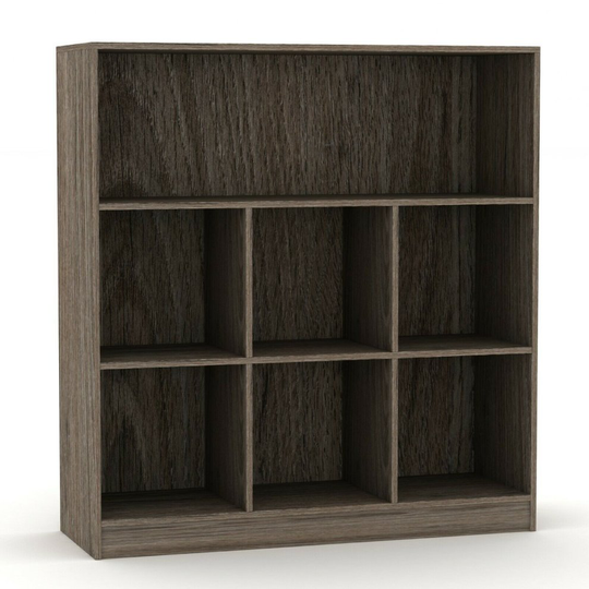 (Oak, Wide) Wooden Bookcases | Tall or Wide Storage Rack Units