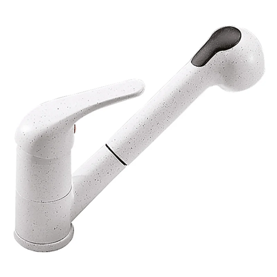 Boaz Single Handle Monobloc Mixer Tap with Extractable Shower and Double Jet