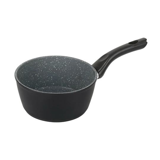4 FORGECROSS Black Marble Forged Aluminium Pots & Pans