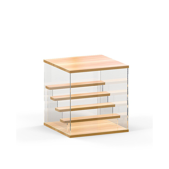 (Five Layer) Clear Acrylic Display Case Countertop Box Cube Organizer Stand Dustproof Protection Showcase for Action Figures Collectibles Birthday/Chr