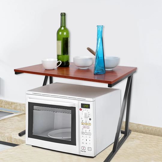 57 Cm Iron Standard Baker's Rack with Microwave Compatibility