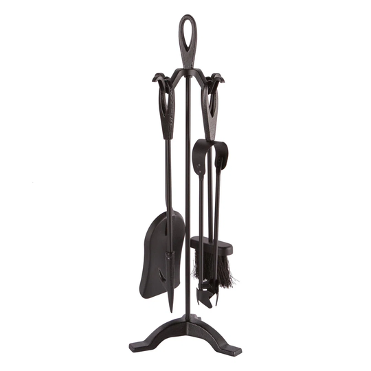 5 Piece Iron Fireplace Tool Set