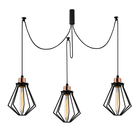 Gadsden 3 - Light Kitchen Island Geometric Pendant