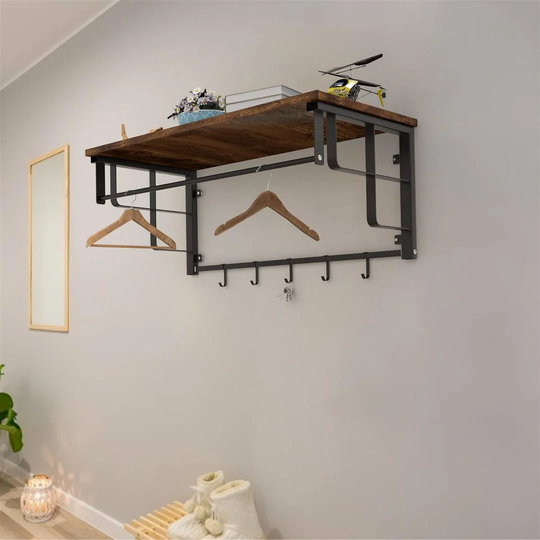 Mariska Metal 4 - Hook Wall Mounted Coat Rack