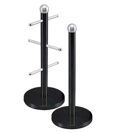 SQ Professional Gems 2 Piece Mug Tree and Kitchen Towel Holder Set