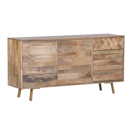 Highgate 150 Cm Wide 2 Drawer Mango Solid Wood Sideboard