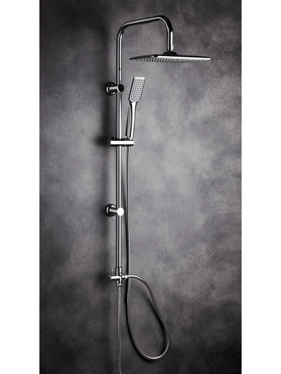 Bridge Column Complete Shower System with Dual Shower Head