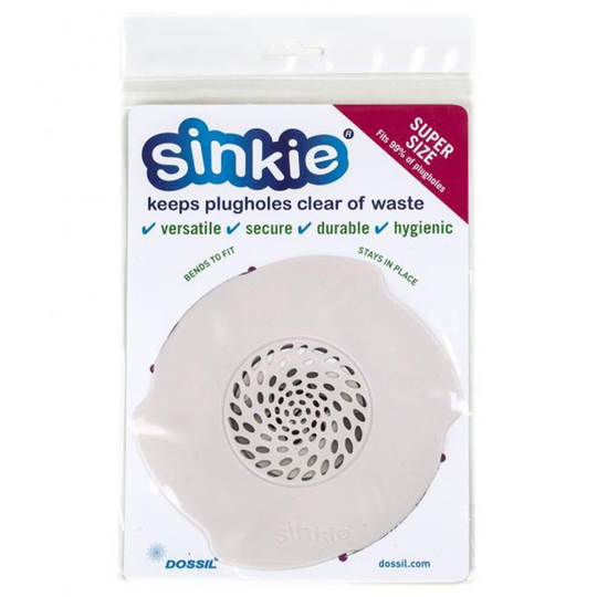 Super Sinkie Sink Trap 17.8cm - Champagne - Large Plug Hole Protector - Dossil