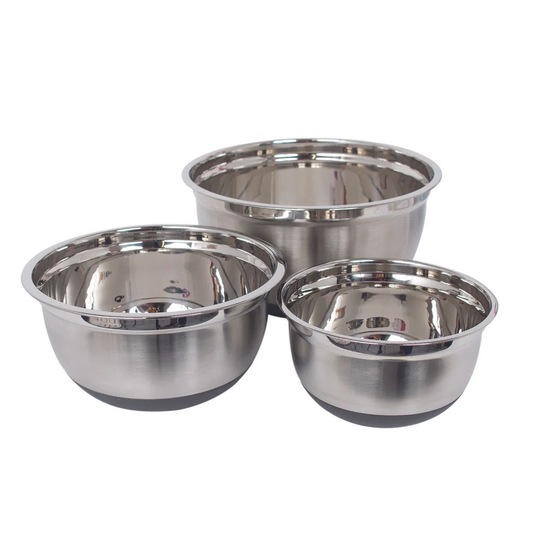 Berkshire 3 Piece Stainless Steel Pastry Bowl Set