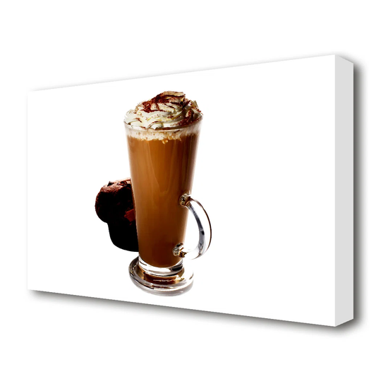 Mocha Cream and Chocolate Muffin Kitchen - Wrapped Canvas Photograph Print
