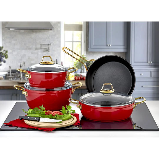Grande Series 7-piece Non-stick Granite Cookware Set