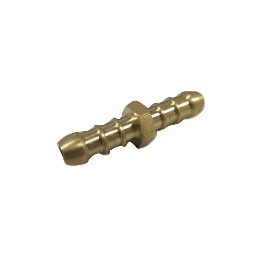 Straight Brass Hose Joiner 8mm - Connector for Air Water Gas Tubing