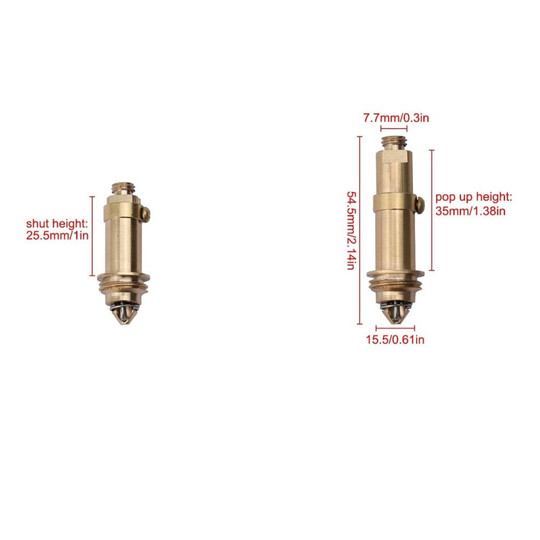 Basin/Sink Replacement Waste Clicker Spring Bolt Solid Brass