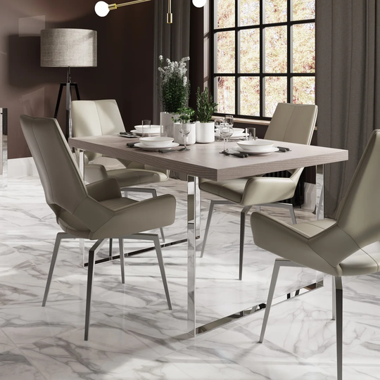 Ekkehard Oak Solid Wood Trestle Dining Table