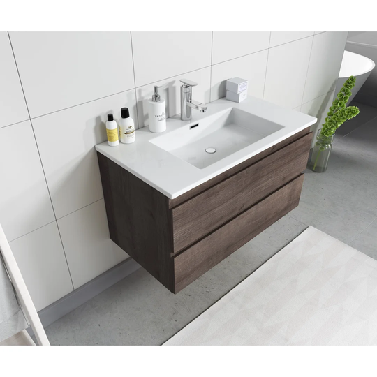 Trente 900mm Wall Hung Single Vanity Unit