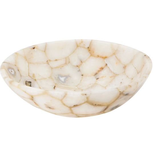 Aster Agate Stone Circular 430mm Countertop Basin