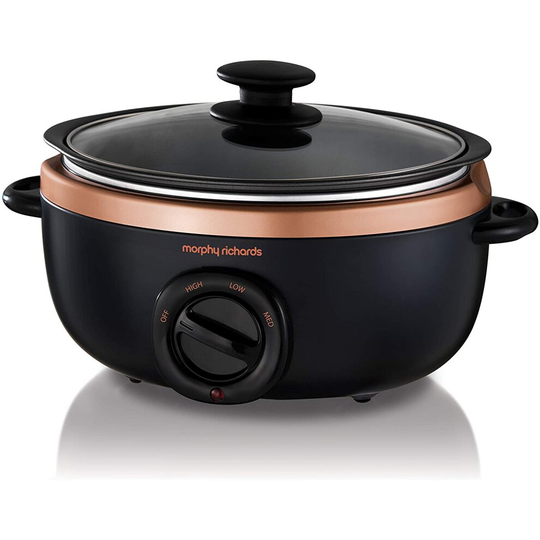 Morphy Richards Sear Stew Slow Cooker Lightweight Nonstick Cooking Pot