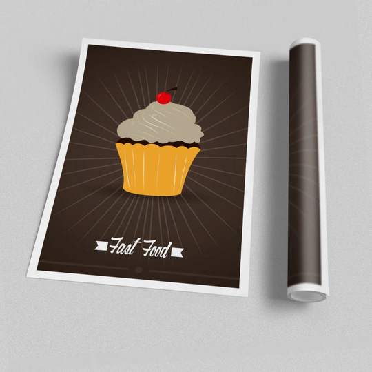 Cupcake 4 - Unframed Graphic Art Print on Paper