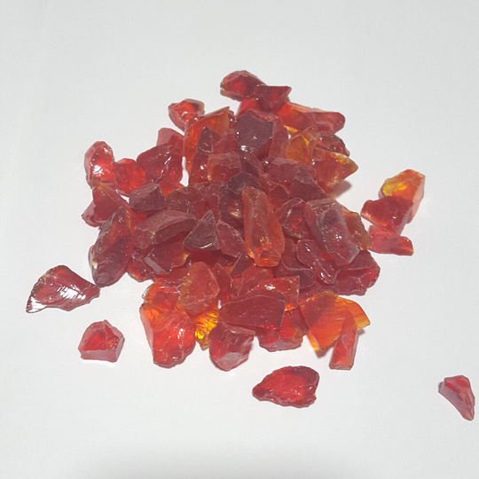 Firebrand Direct Red Fire Glass 1kg (2.2lb) - For Fire Pits, Gas Fires And Ethanol Burners. Sparkling Heat Resistant Glass